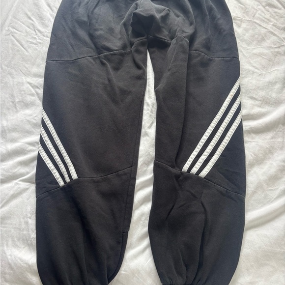 Adidas Black Joggers with White Stripes - Picture 4 of 4